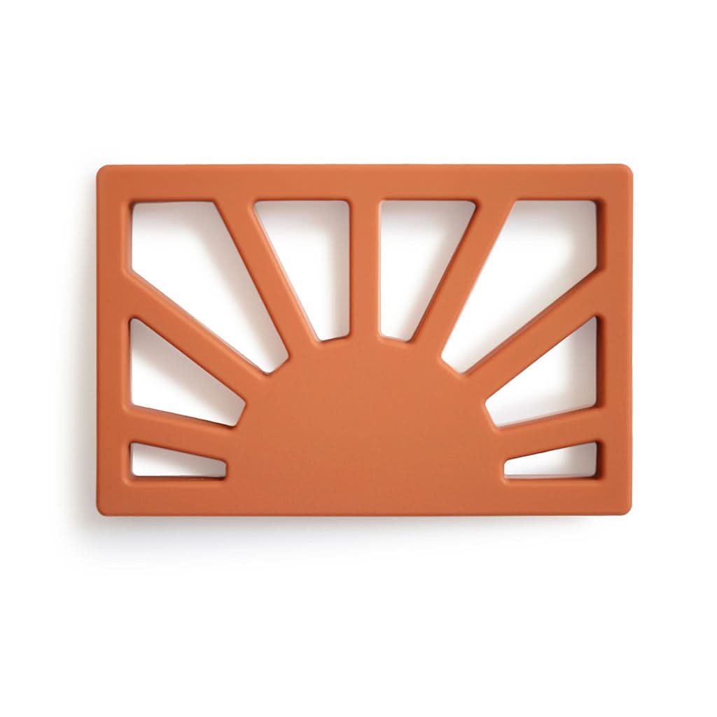 Mushie Sun Silicone Teether, Clay-Teething Toys-Mushie-ANB Baby Store