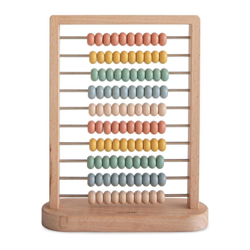 Mushie Wooden Abacus-Baby Toys-Mushie-Multicolor-ANB Baby Store