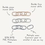 Mushie Chain Link Rings_3 - ANB Baby
