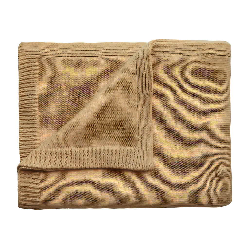 Mushie Knitted Textured Dots Baby Blanket_1 - ANB Baby