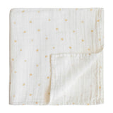 Mushie Muslin Swaddle Blanket-Swaddles & Sleeping Bags-Mushie-Crowns-ANB Baby Store