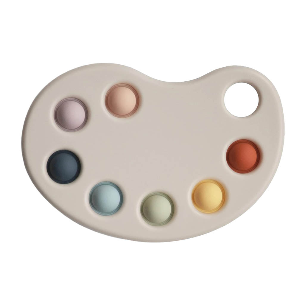 Mushie Paint Palette Press Toy-Learning & S.T.E.M-Mushie-Multicolor-ANB Baby Store