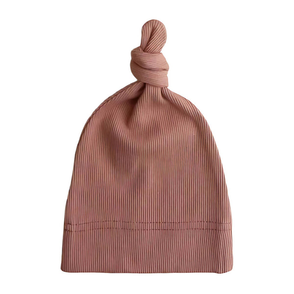 Mushie Ribbed Baby Beanie