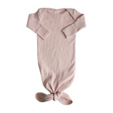 Mushie Ribbed Knotted Baby Gown_3 - ANB Baby