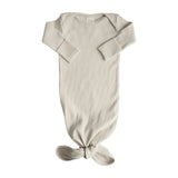 Mushie Ribbed Knotted Baby Gown_4 - ANB Baby