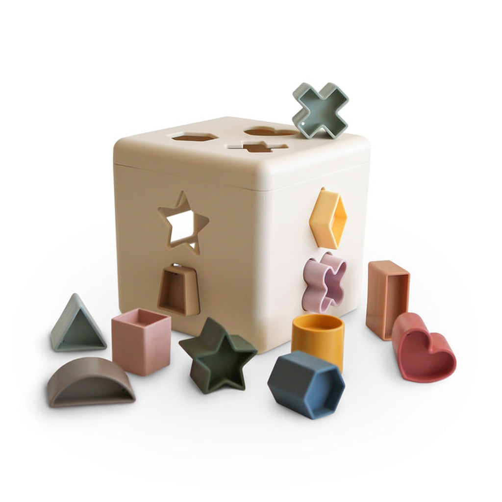 Mushie Shape Sorting Box-Learning & S.T.E.M-Mushie-Original-ANB Baby Store