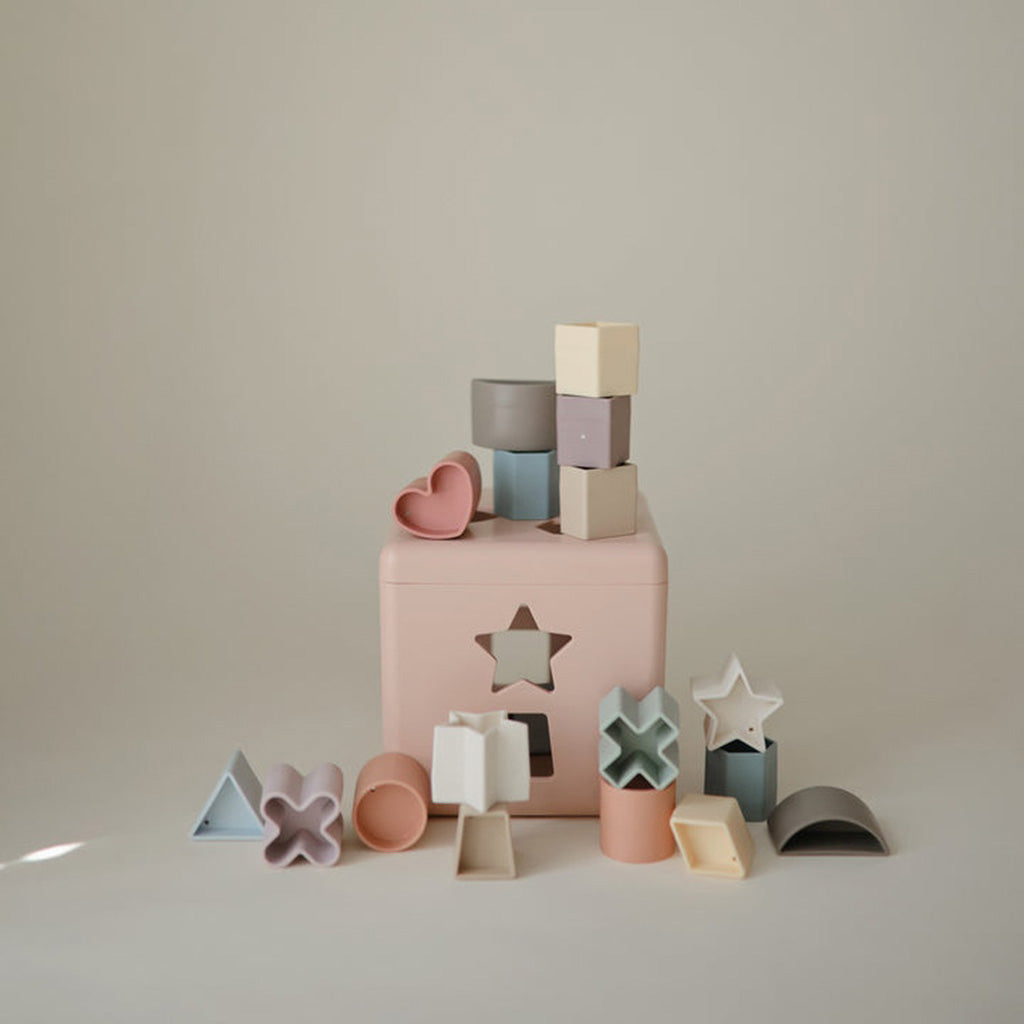 Mushie Shape Sorting Box-Petal_6 - ANB Baby