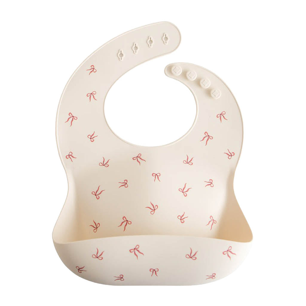 Mushie Silicone Baby Bib-Bows_17 - ANB Baby