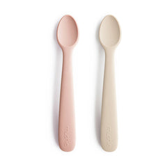 Mushie Silicone Feeding Cambridge Blush  / Shifting Sand_2 - ANB Baby