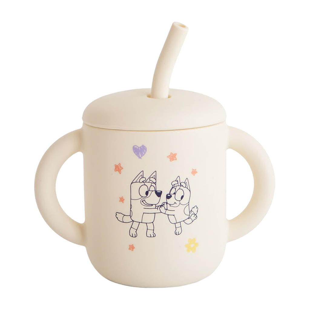 Mushie Silicone Training Cup and Straw-Bluey Ivory_11 - ANB Baby