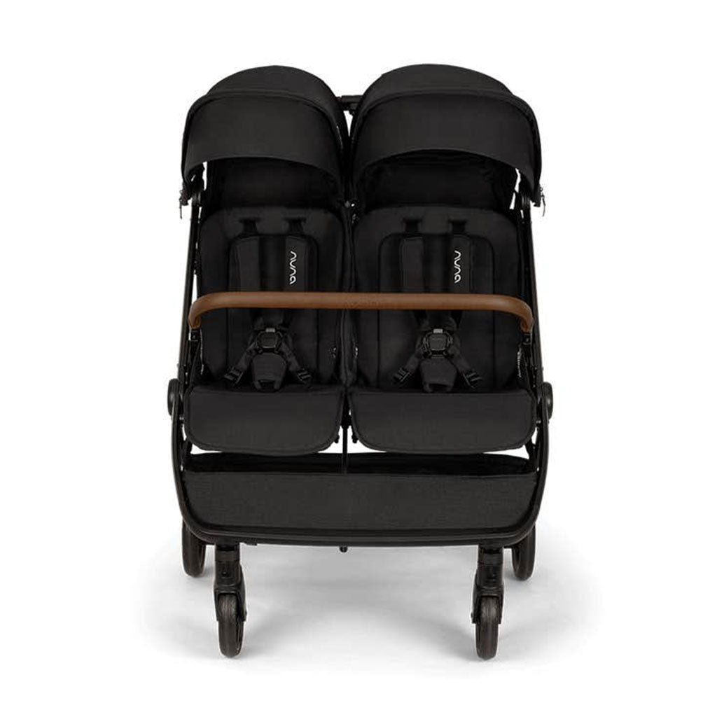 NUNA TRVL dubl Lightweight Stroller Caviar Front - ANB Baby