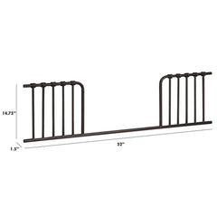 Namesake Classic Toddler Bed Conversion Kit for Abigail and Winston in Vintage Iron, Dimension - ANB BABY