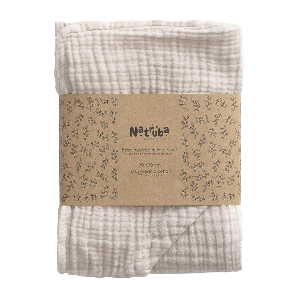 Natruba Muslin Baby Hooded Bath Towel_5 - ANB Baby