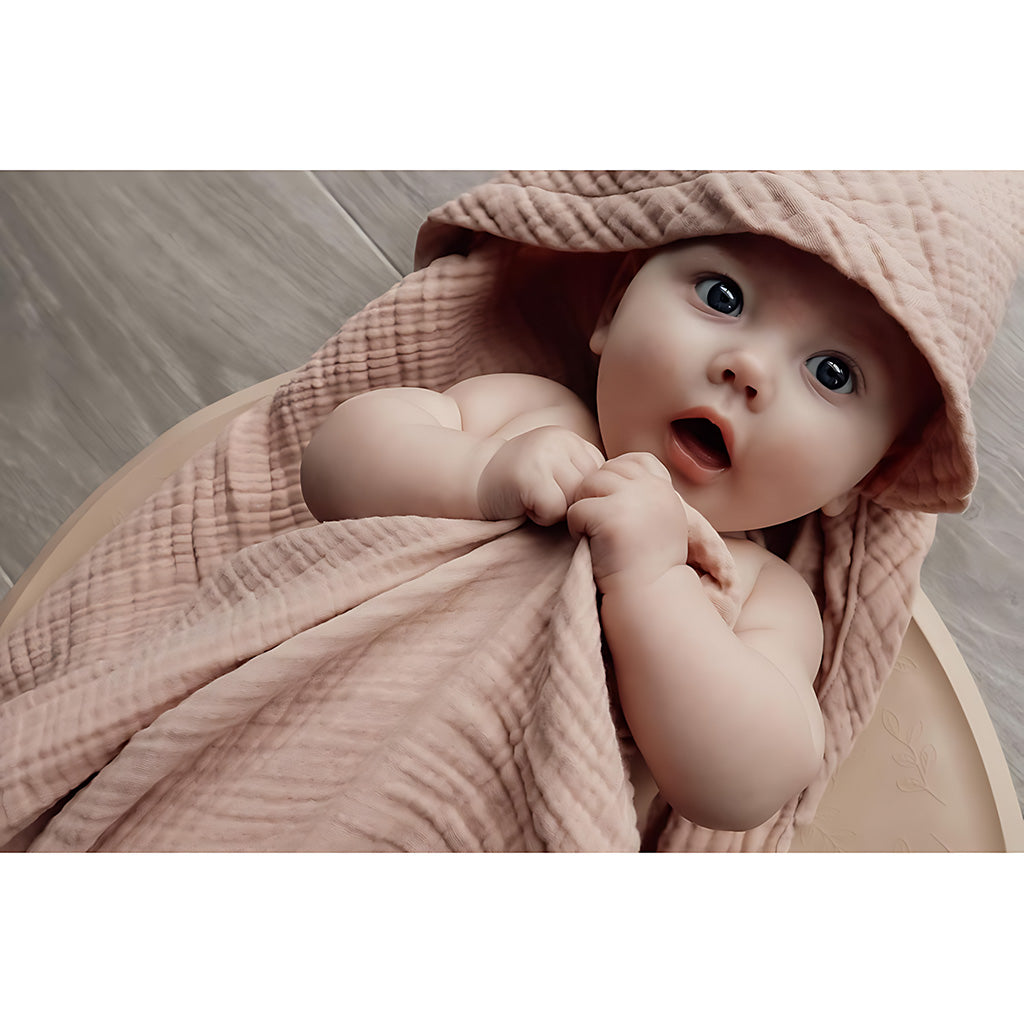 Natruba Muslin Baby Hooded Bath Towel_6 - ANB Baby