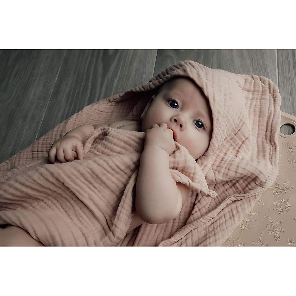 Natruba Muslin Baby Hooded Bath Towel_7 - ANB Baby