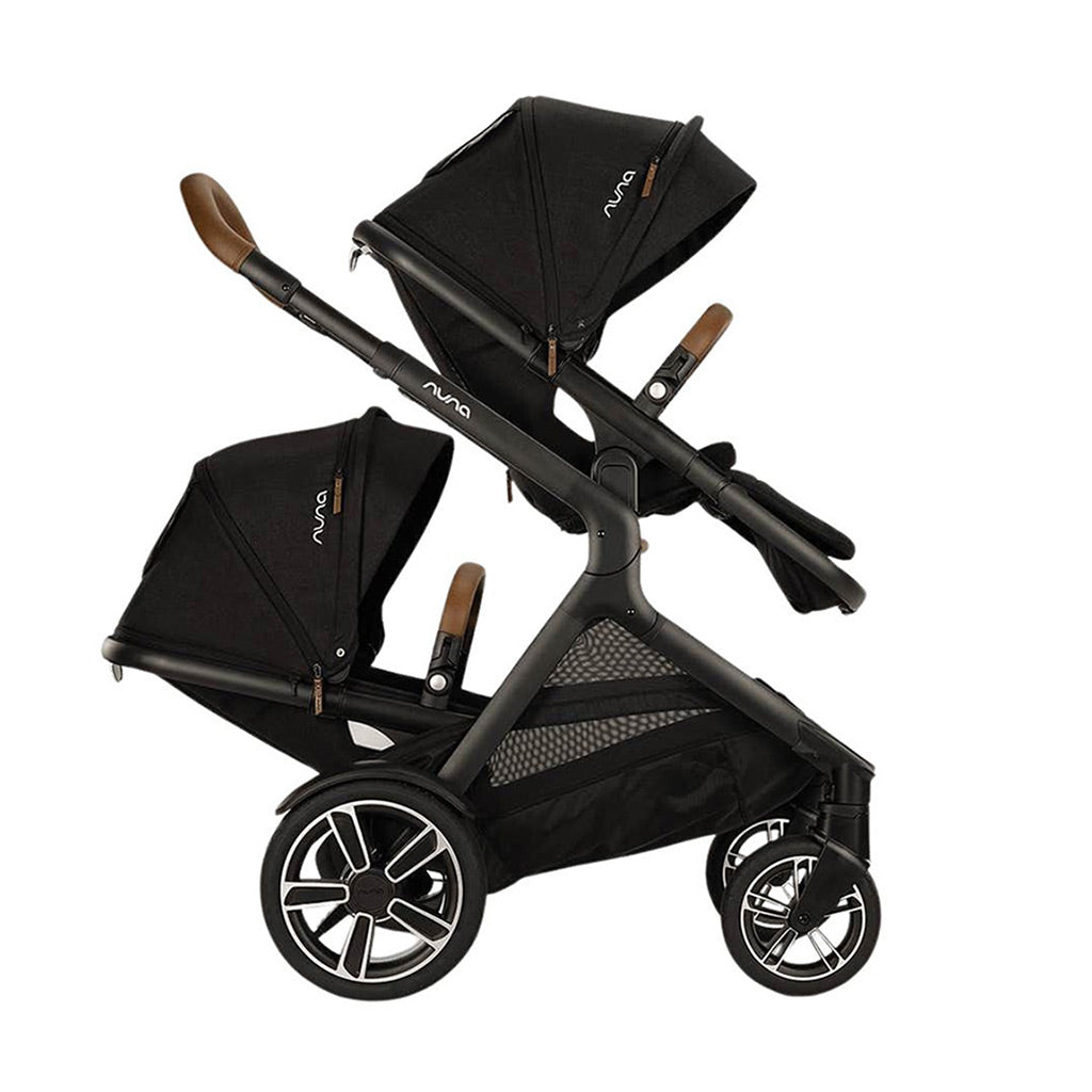 Nuna-Demi-Next-Double-Stroller-+-Rider-Board-+-PIPA-RX-Travel-System-Caviar_12 - ANB Baby