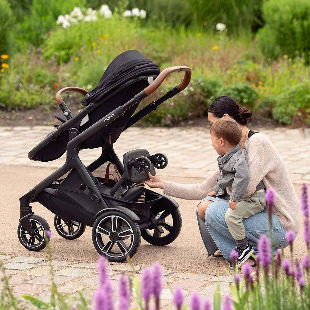 Nuna-Demi-Next-Double-Stroller-+-Rider-Board-+-PIPA-RX-Travel-System - ANB Baby