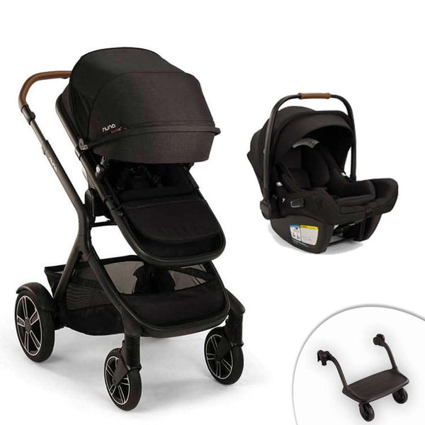 Nuna Demi Next Stroller + Rider Board + PIPA RX Travel System