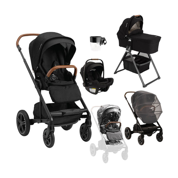 Nuna Mixx Next Stroller+PIPA Aire RX Travel System+Mixx Next Bassinet & Stand+Mixx Next Accessories