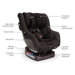 Nuna RAVA Convertible Car Seat-Caviar_4 - ANB Baby
