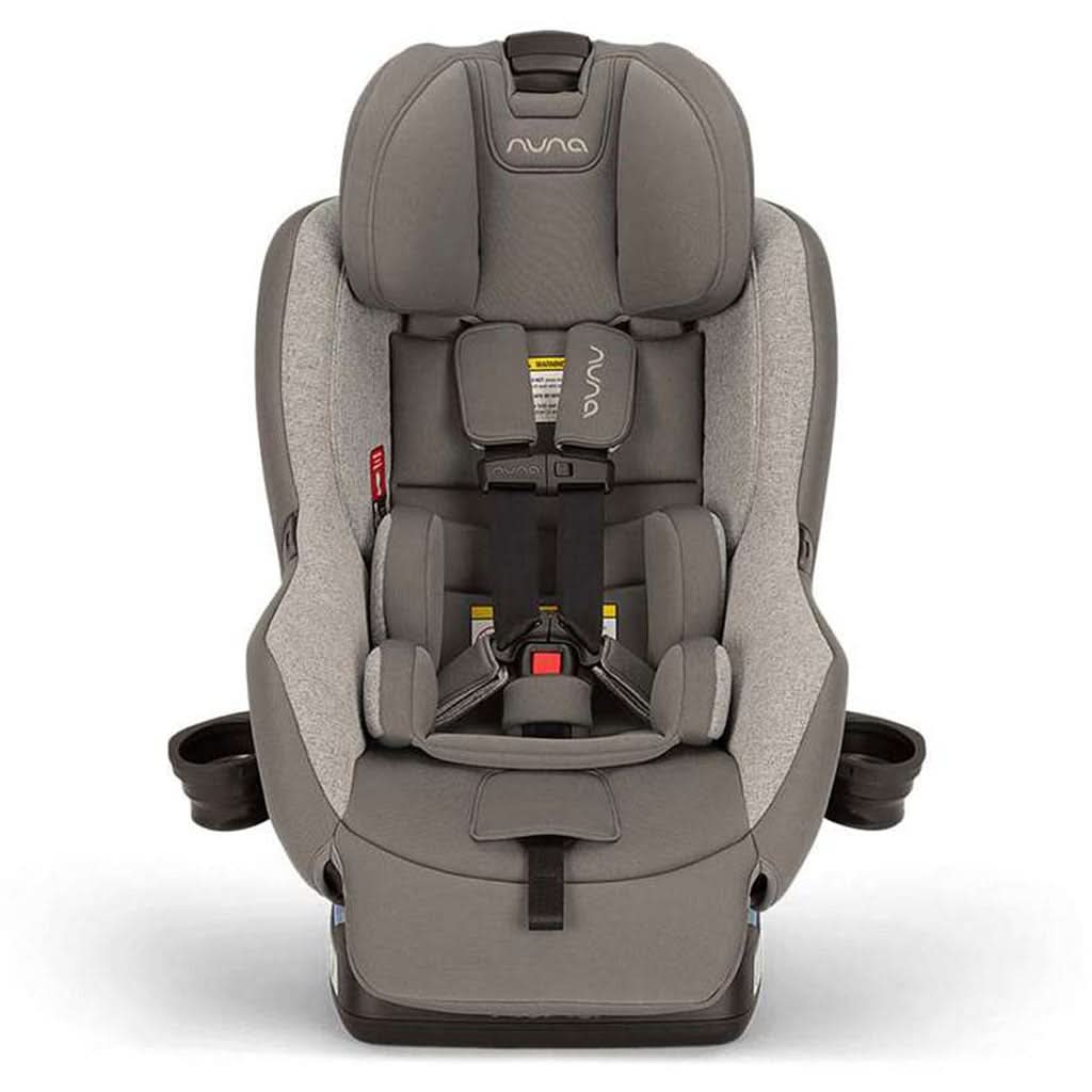 Nuna_RAVA_Convertible_Car_Seat_Front_View_with_Cup_holders_and_without_base_Monterey - ANB BABY