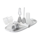 OXO TOT Breast Pump Parts Compact Drying Rack with Detail Brushes - Gray_1 - ANB Baby