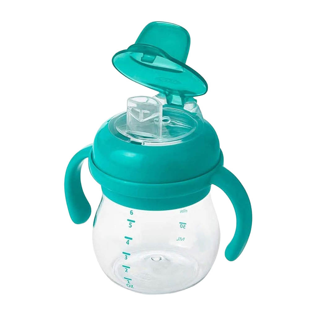 OXO TOT Transitions Soft Spout Sippy Cup with Removable Handles - 6 OZ-Mealtime Accessories-OXO Tot-Teal-ANB Baby Store
