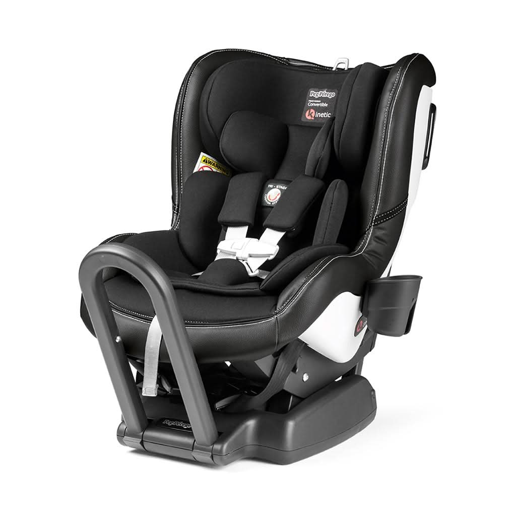 Peg Perego PRIMO VIAGGIO Convertible Kinetic Car Seat-Convertible Car Seats-Peg Perego-Licorice Black Eco-Leather-ANB Baby Store