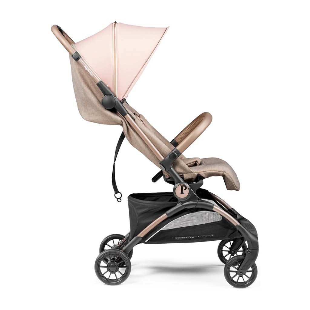 peg perego lite stroller PEG Perego Volo Travel Stroller Blue Shine