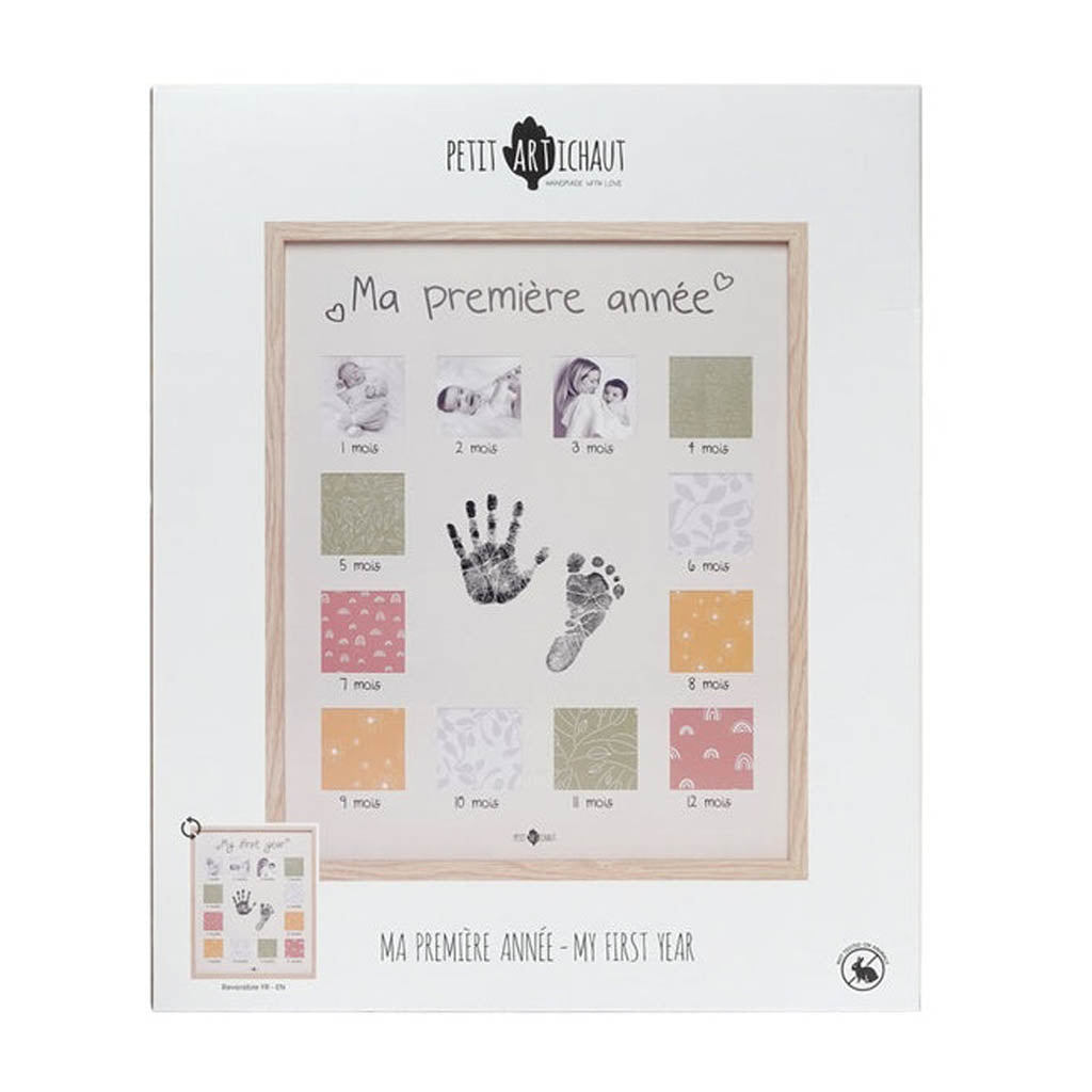 Petit Artichaut My First Year Milestone Frame-Nursery Decor-Petit Artichaut-My First Year Milestone Frame-ANB Baby Store