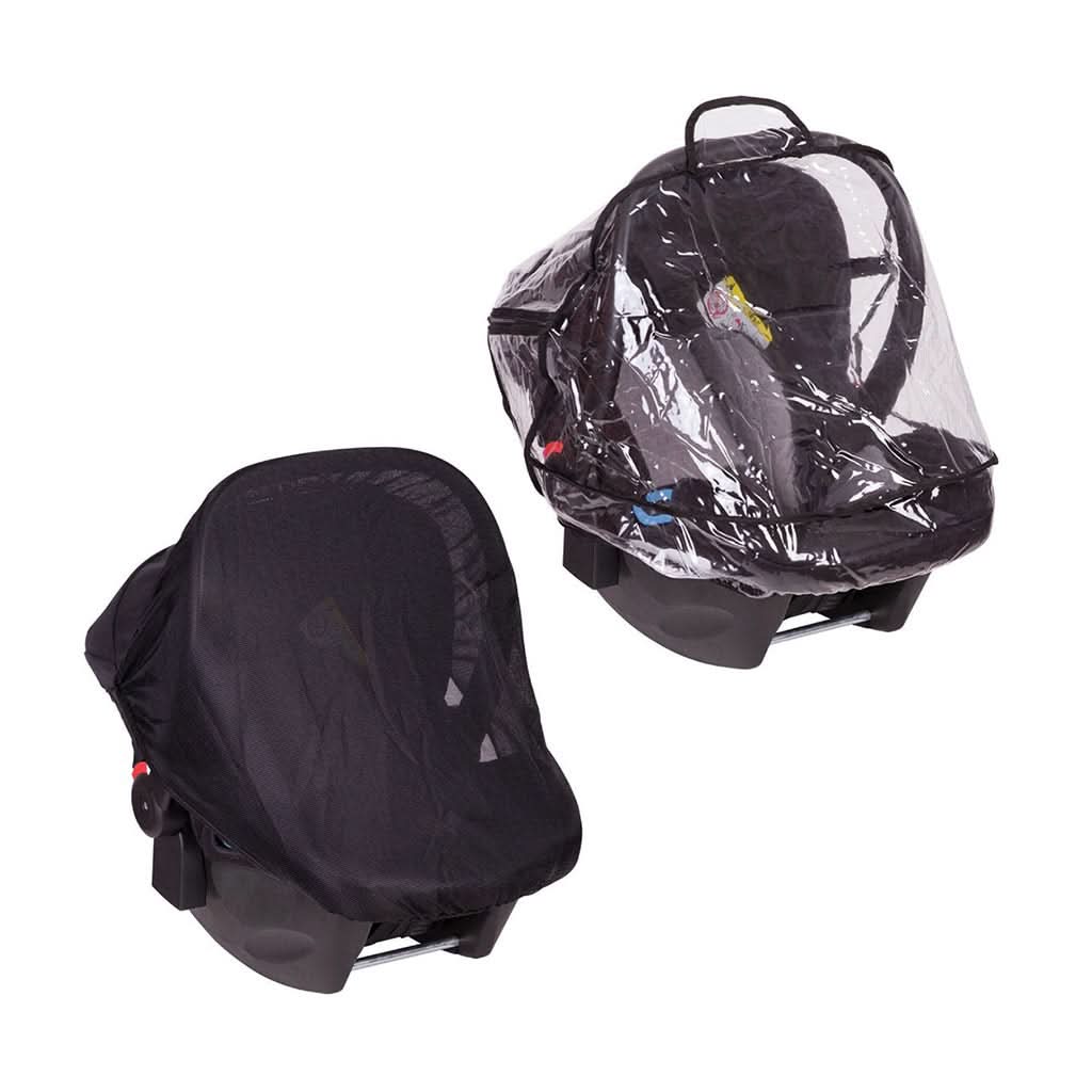 Phil & Teds V1 Universal Infant Car Seat Sun/Storm Cover Set-Car Seat Accessories-Phil & Teds-Black - Available End Of April-ANB Baby Store