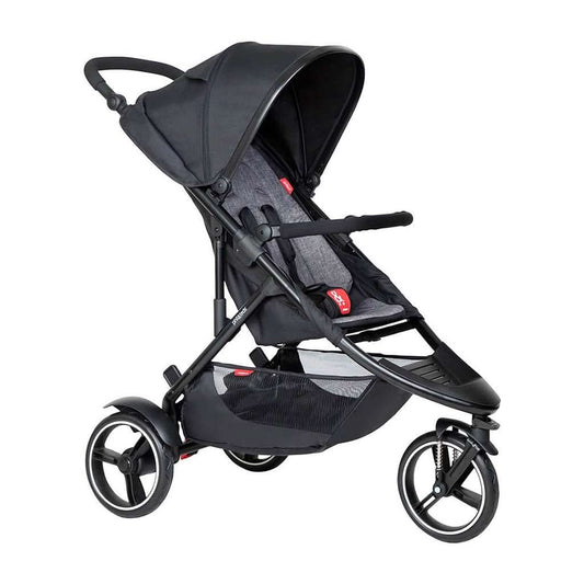 Phil & Teds Dot Stroller & Liner-charcoal_1 - ANB Baby