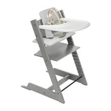STOKKE Tripp Trapp High Chair Complete with White Nordic Grey Cushion White Tray_1 - ANB Baby