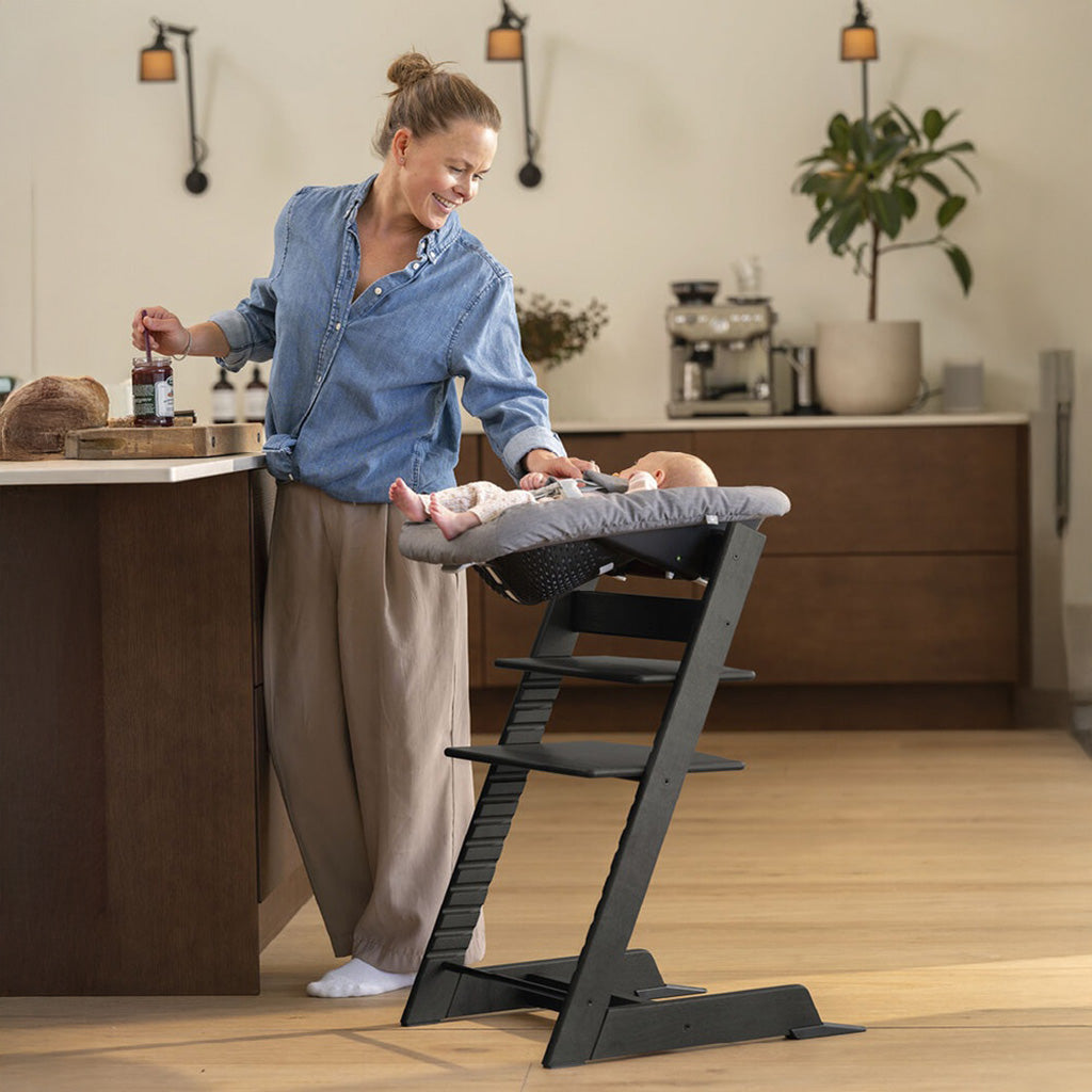 grey stokke tripp trapp Tripp Trapp Newborn Set by Stokke Anthracite