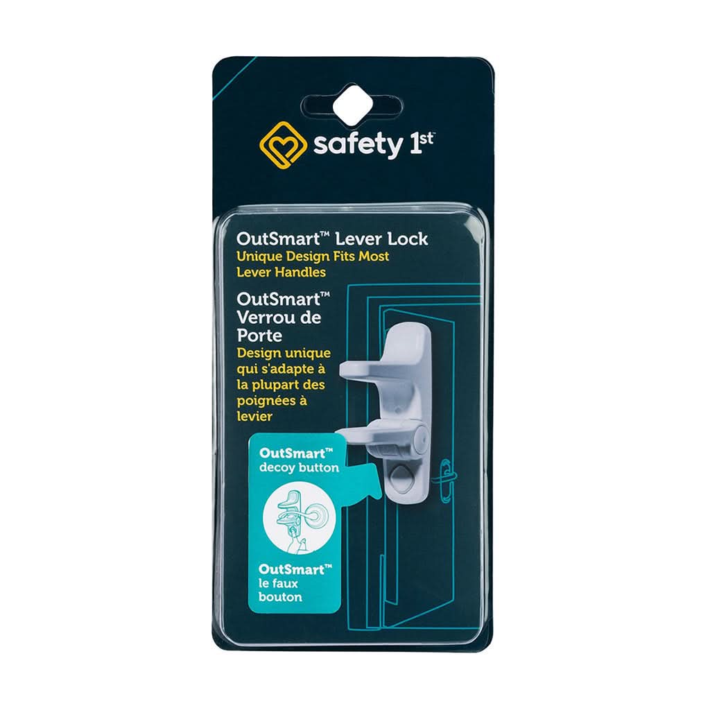 Safety 1st OutSmart Child Proof Door Lever Handle Lock, White-Safety Supplies-Safety 1st-ANB Baby Store