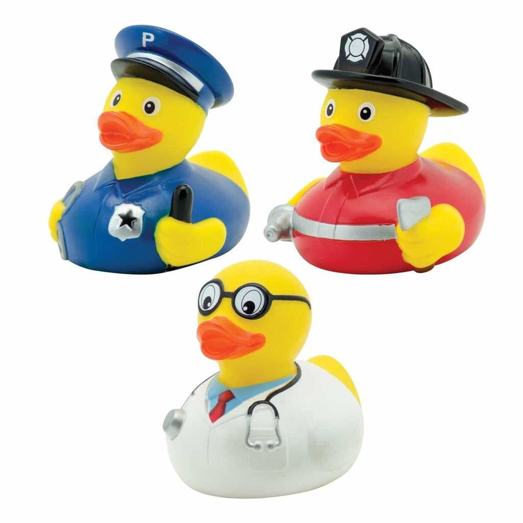 Schylling Rubber Funny Duck-Bath Tubs & Accessories-Schylling-Occupational Duckies-ANB Baby Store