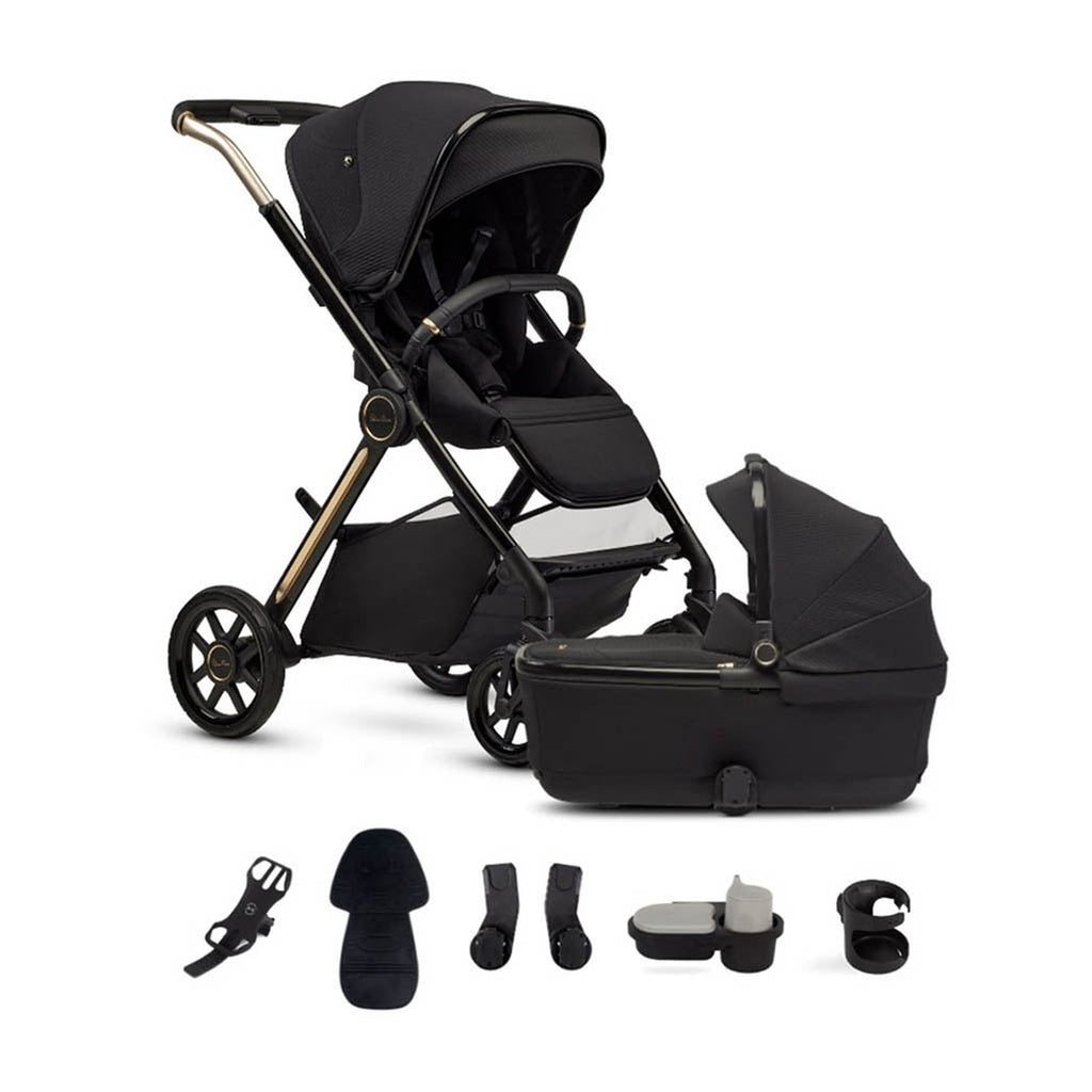 Silver Cross Reef 2 Stroller with Folding Bassinet and Accessory Bundle-Travel Systems-Silver Cross-Espresso-ANB Baby Store