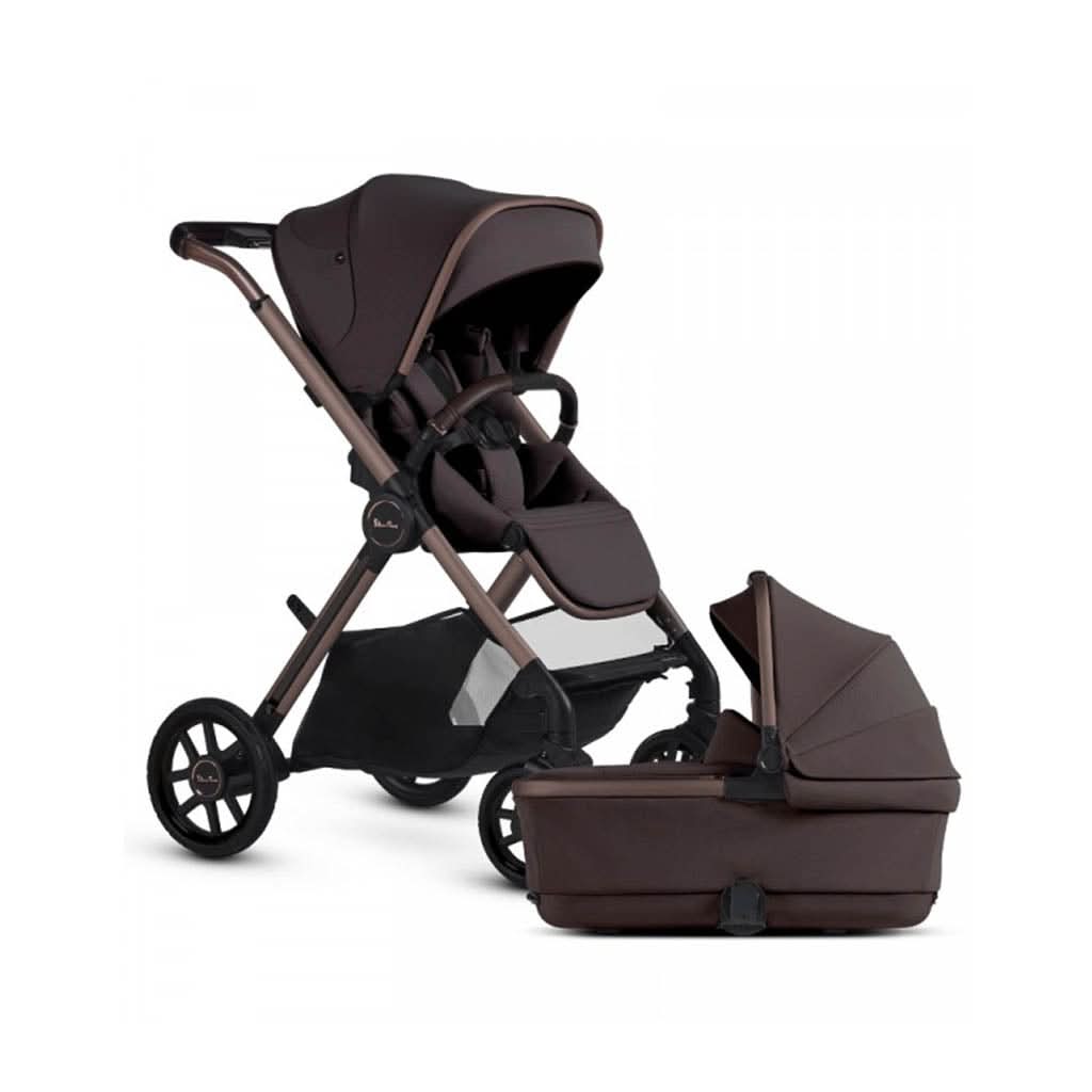 Silver Cross Reef 2 Stroller with Folding Bassinet-Travel Systems-Silver Cross-Ganache - Available End Of June-ANB Baby Store
