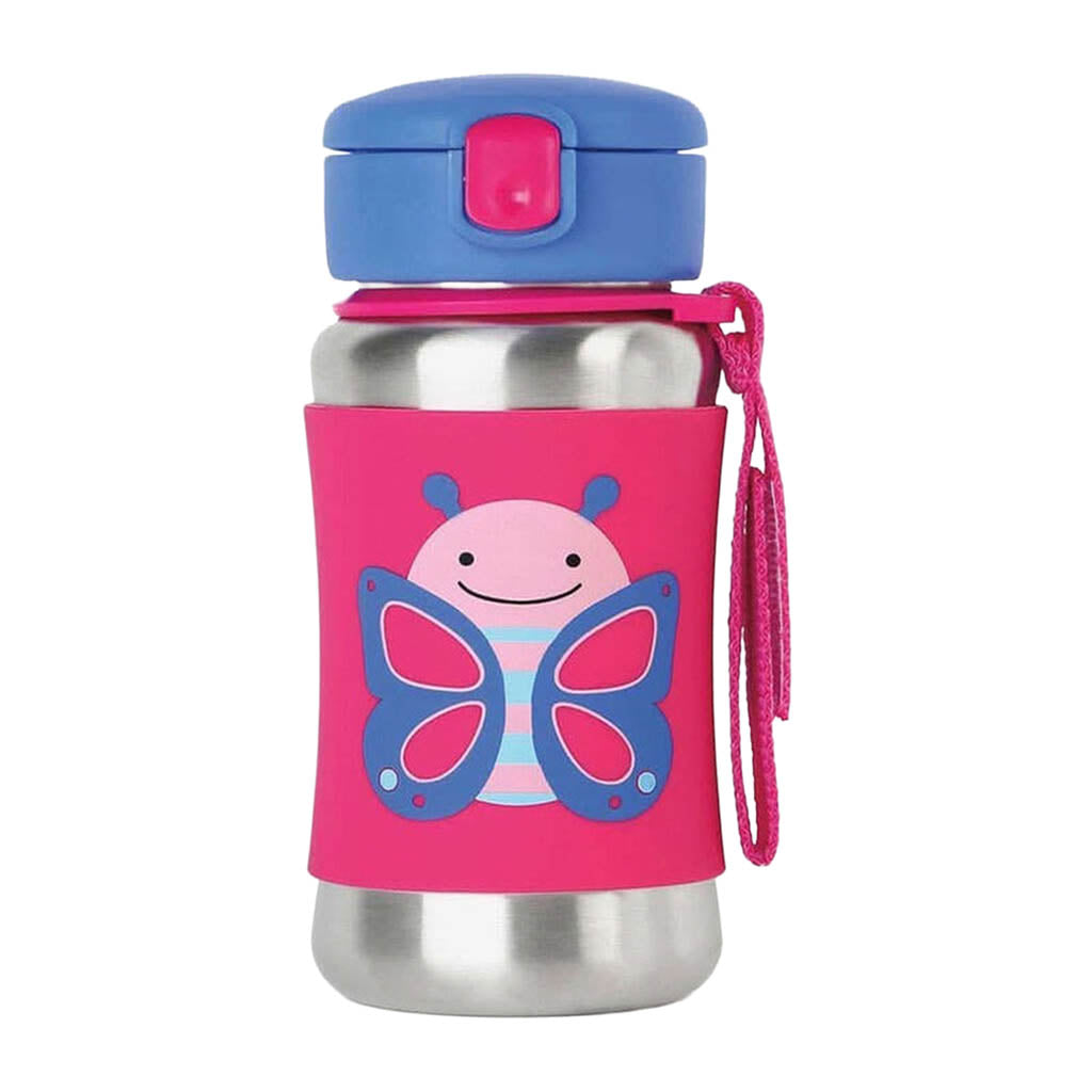 Skip Hop Zoo Stainless Steel Bottle-Mealtime Accessories-Skip Hop-Butterfly-ANB Baby Store