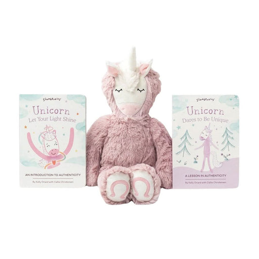 Slumberkins Unicorn Kin-Authenticity-2 Books_1 - ANB Baby
