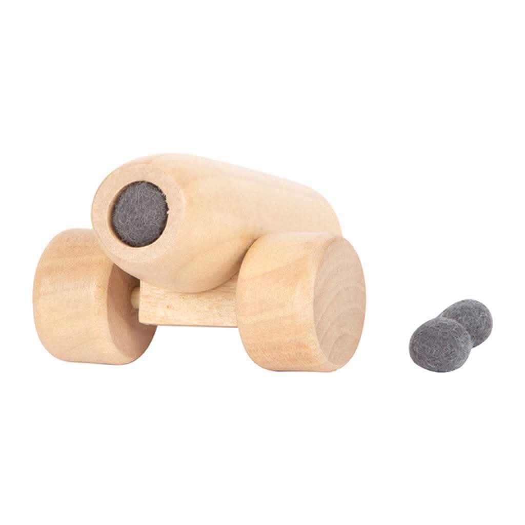 Small Foot Adventure Pirate Ship Toy, Cannon mortar front - ANB BABY