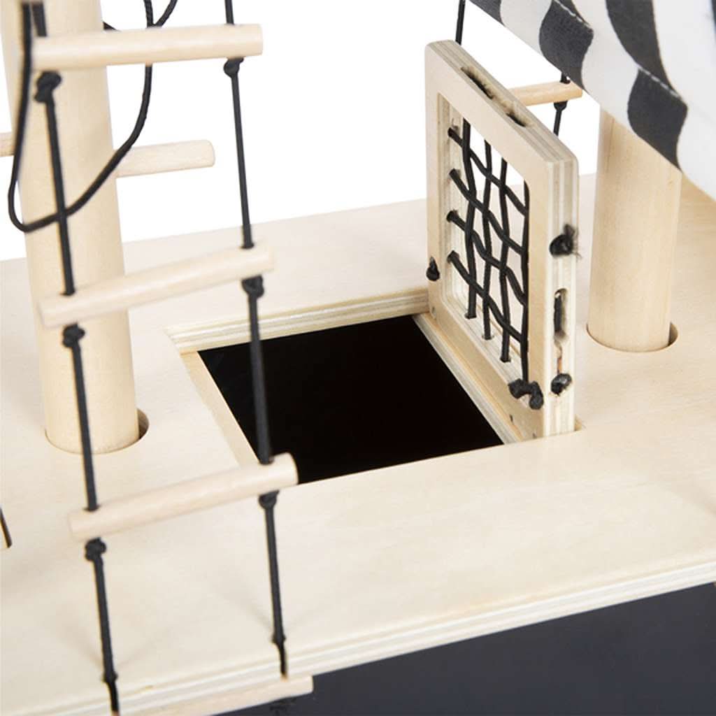 Small Foot Adventure Pirate Ship Toy, internal space - ANB BABY
