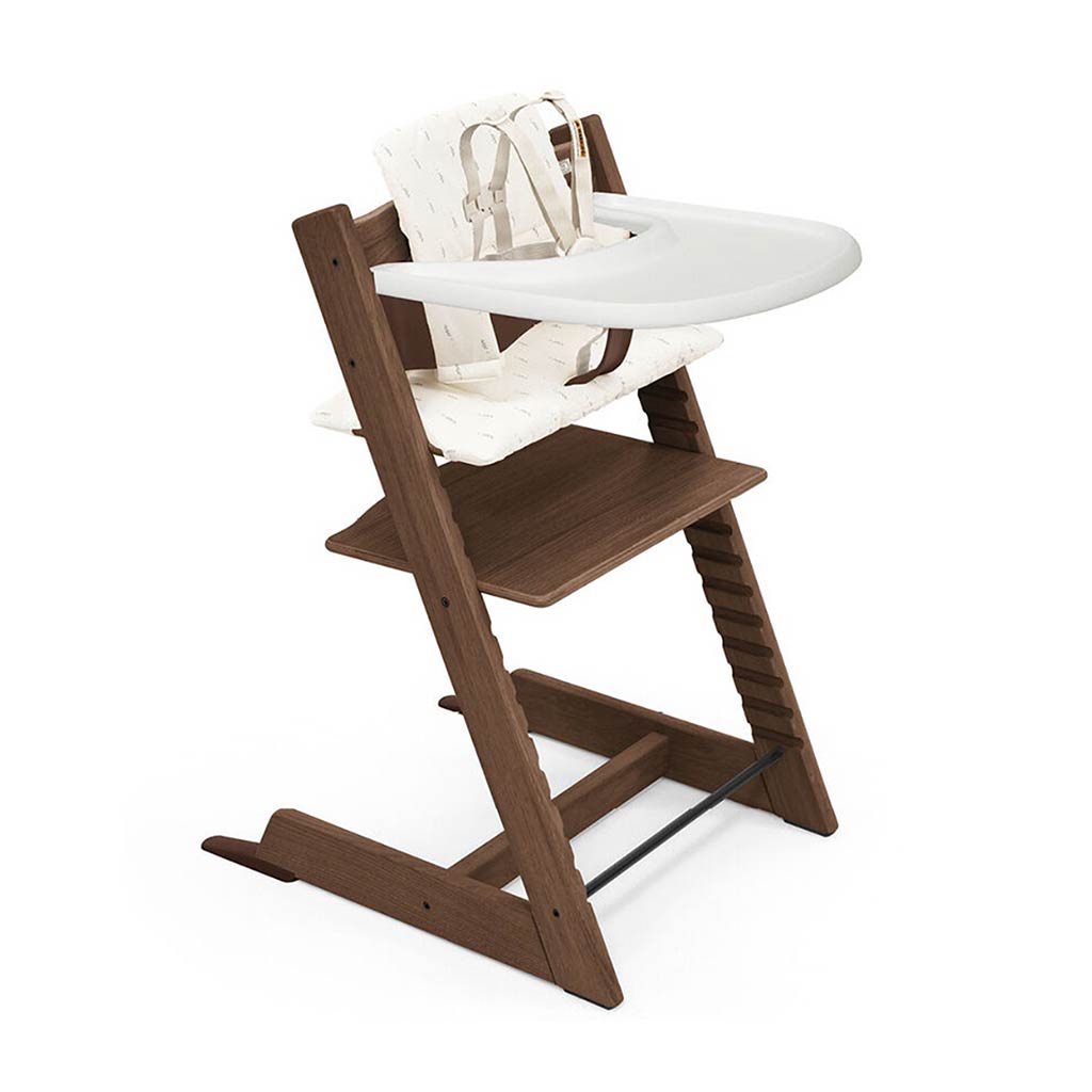 Stokke Tripp Trapp High Chair 2 with Cushion and Tray-High Chairs-Stokke-Brown-ANB Baby Store