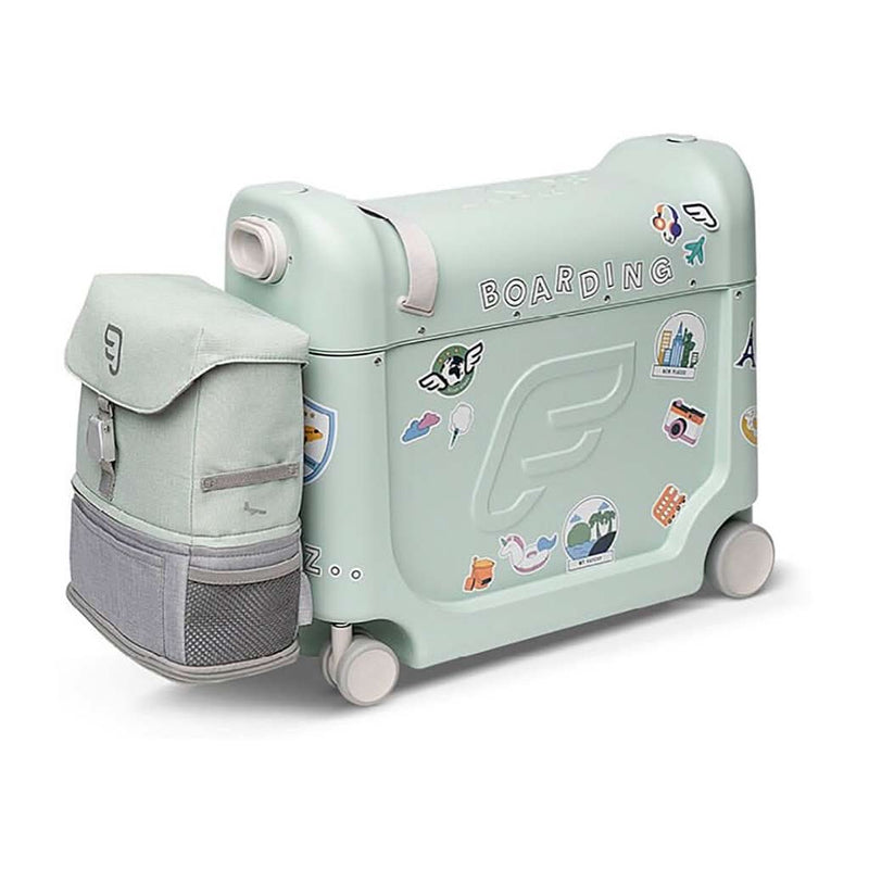 Stokke Jetkids BedBox + Crew Backpack Travel Bundle-Green_1 - ANB Baby