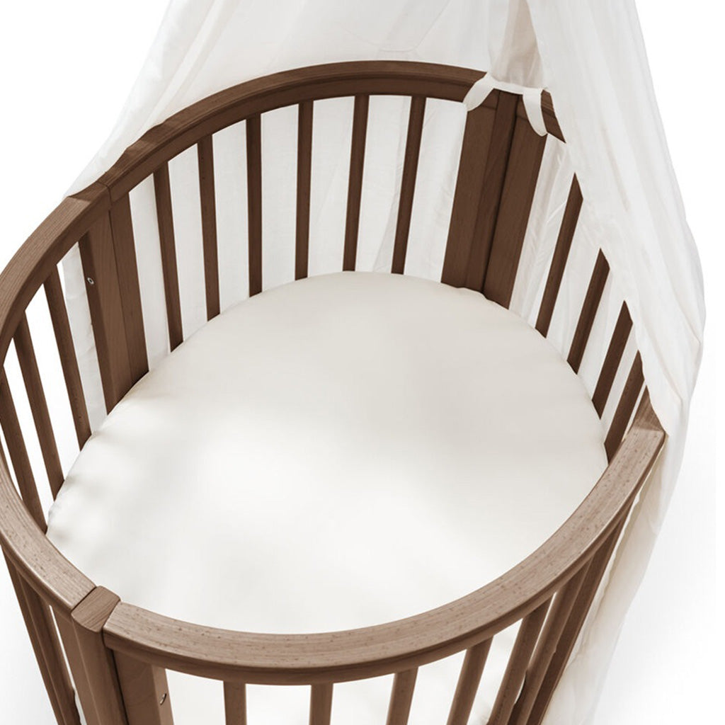 Stokke Sleepi Mini Organic Cotton Fitted Sheet-White_2 - ANB Baby