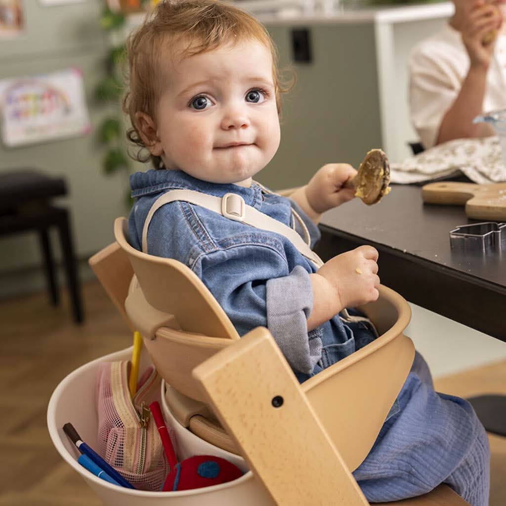 Stokke Tripp Trapp High Chair 2 with Cushion-Newborn Set and Stokke Tray_11 - ANB Baby