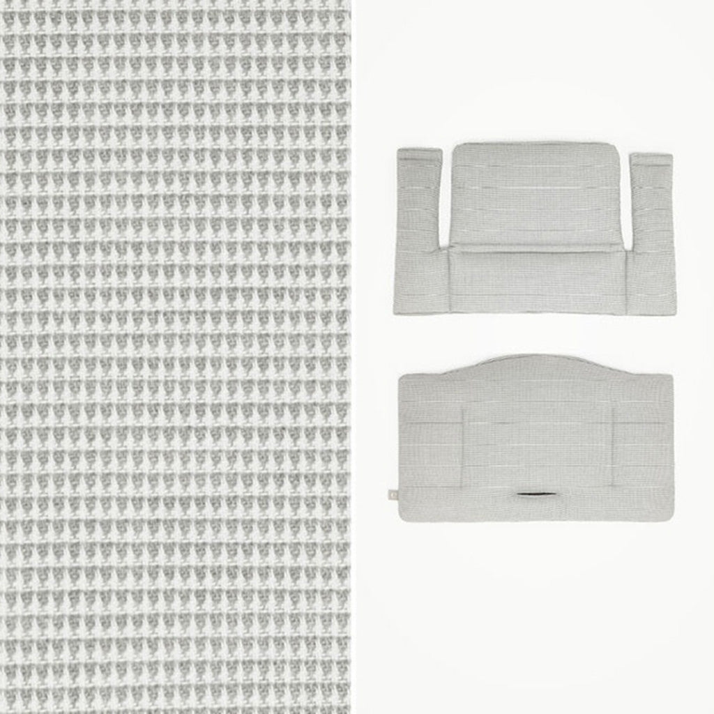 stokke tray white Tripp Trapp High Chair Natural, Nordic Grey Cushion and Stokke Tray