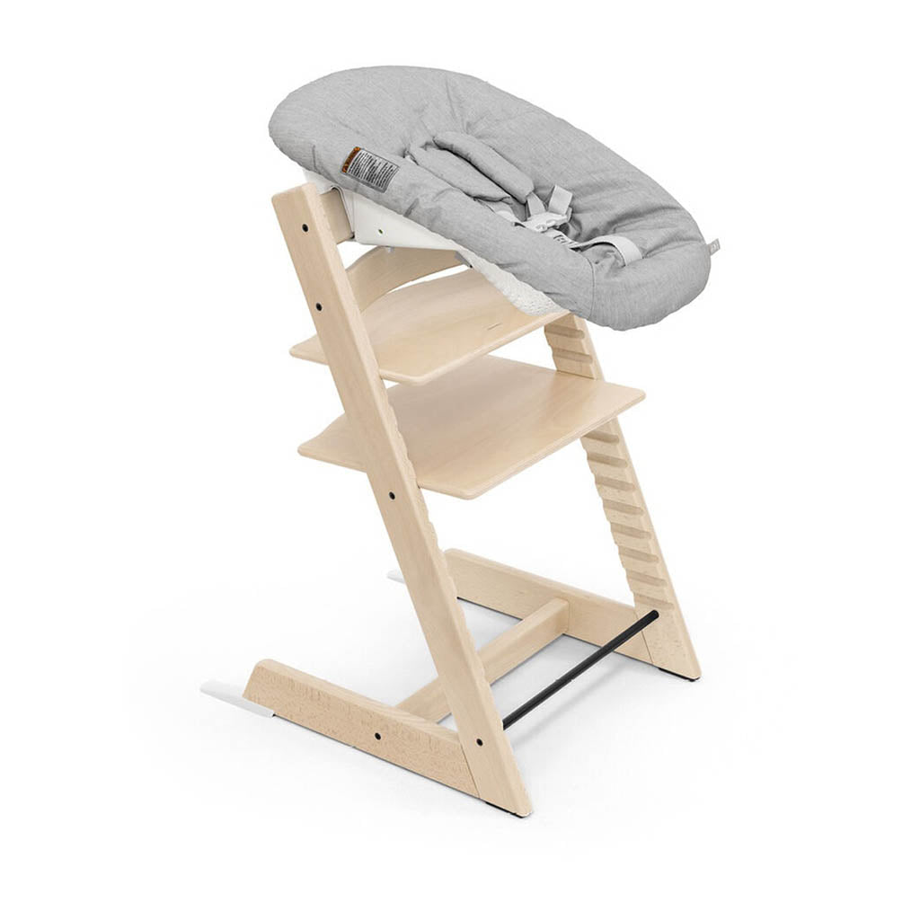 Stokke Tripp Trapp High Chair 2 with Newborn Set Natural with grey_3 - ANB Baby
