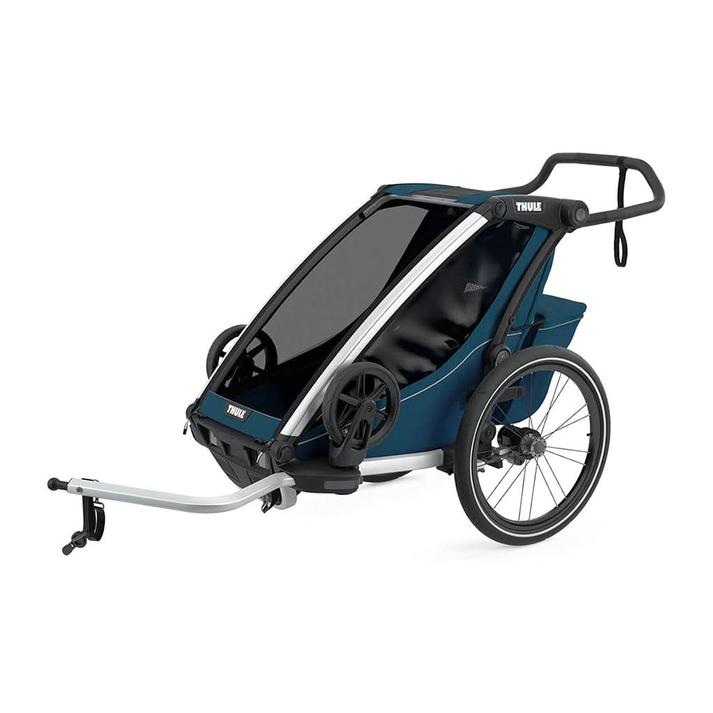 double chariot jogging stroller Thule Chariot Cross Double 2-Seat Multisport Trailer & Stroller