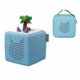 Tonies Toniebox Playtime Puppy Starter Set and Carry Case Light Blue with Tonies Audio Play Figurine, Chicka Chicka Boom Boom  - ANB BABY